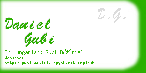 daniel gubi business card